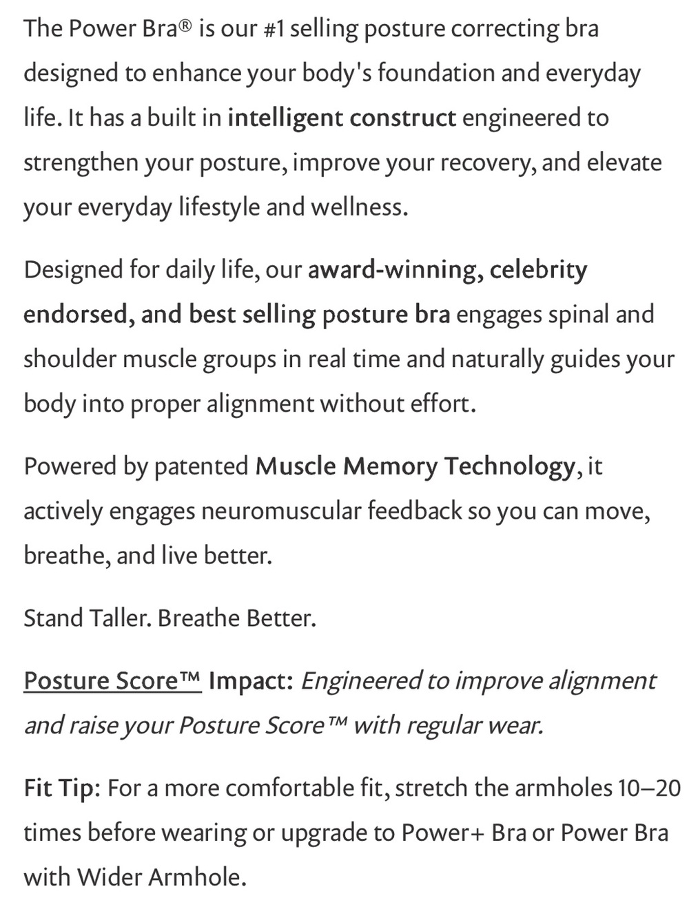 For me: Power Sports Bra for posture - Picture 8 of 10